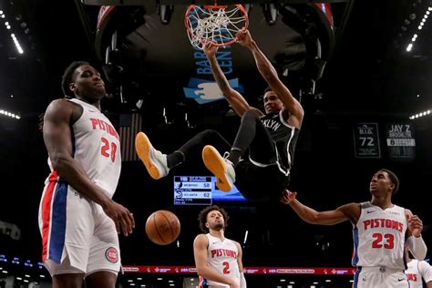 Pistons lose NBA single-season record 27 straight games, falling to Nets 118-112